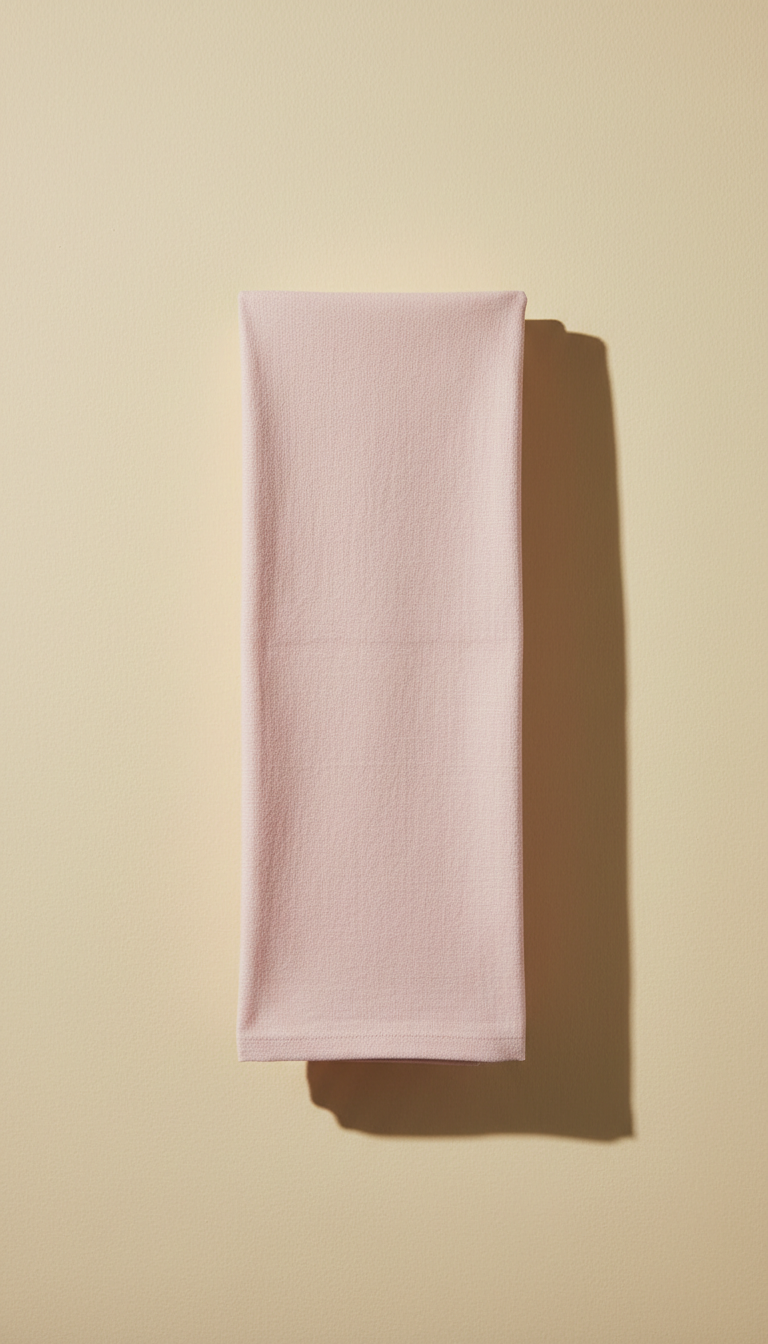 Linen Kitchen Towel in Petal Pink