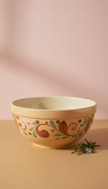 Hand-Painted Stoneware Mixing Bowl