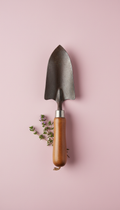 Wrought Iron Garden Trowel With Wooden Handle